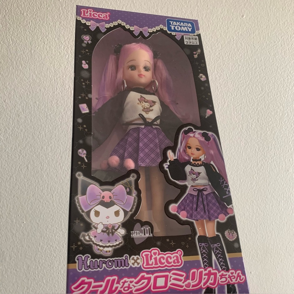 Japan Takara Tomy Licca-Chan Doll Kuromi Sanrio